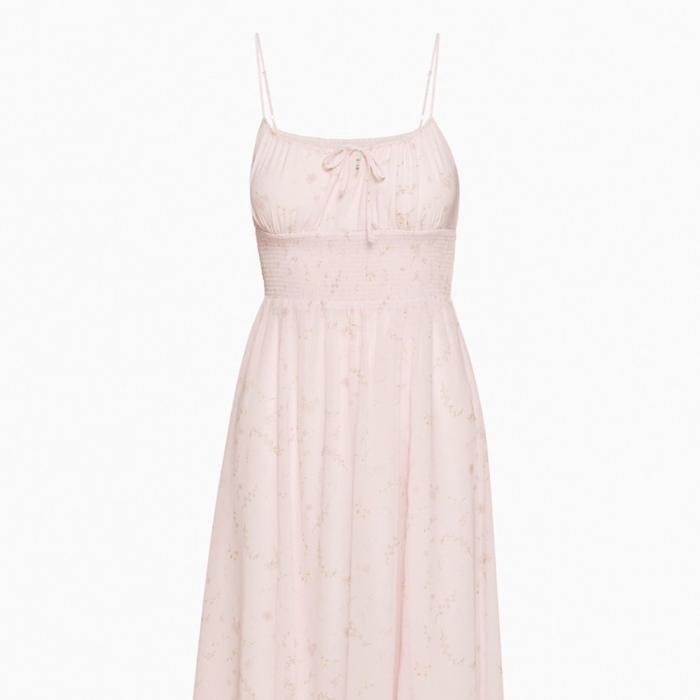 Aritzia Genoa Dress Pink Sundress Midi Slip